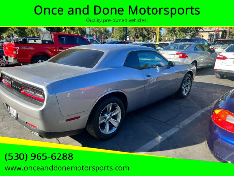 2016 Dodge Challenger for sale at Once and Done Motorsports in Chico CA