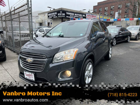 2016 Chevrolet Trax for sale at Vanbro Motors Inc in Staten Island NY