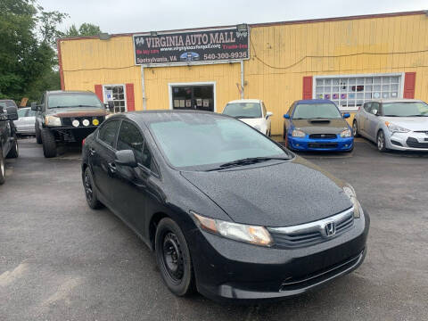 2012 Honda Civic for sale at Virginia Auto Mall in Woodford VA