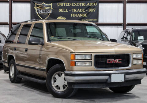 1999 GMC Yukon for sale at United Exotic Auto in Houston TX