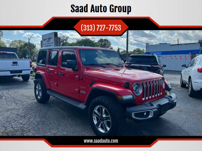 2019 Jeep Wrangler Unlimited for sale at Saad Auto Group in Dearborn Heights MI