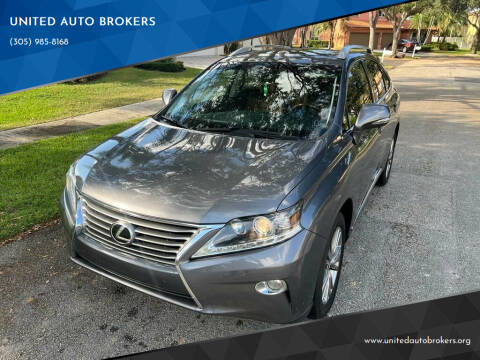 2013 Lexus RX 350 for sale at UNITED AUTO BROKERS in Hollywood FL
