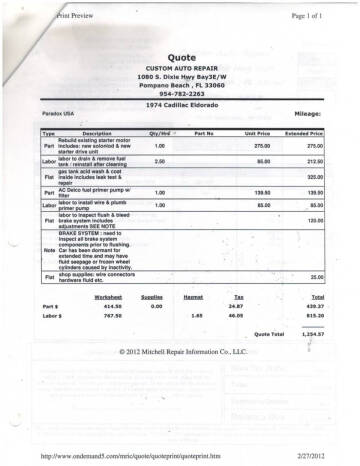 1960 Cadillac Eldorado