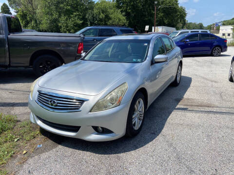 2012 Infiniti G25 Sedan for sale at GALANTE AUTO SALES LLC in Aston PA