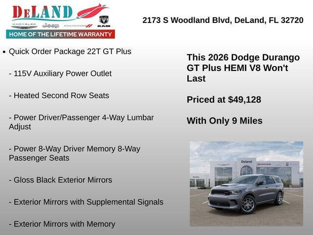 2026 Dodge Durango GT HEMI Plus
