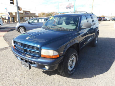 2000 Dodge Durango for sale at AUGE'S SALES AND SERVICE in Belen NM