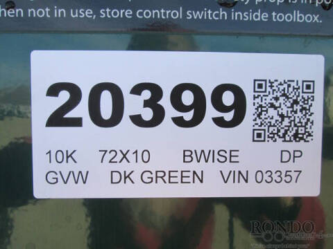 2026 BWISE Dump DTR610LP-10-D