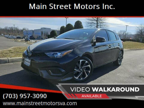 2016 Scion iM for sale at Main Street Motors Inc. in Chantilly VA