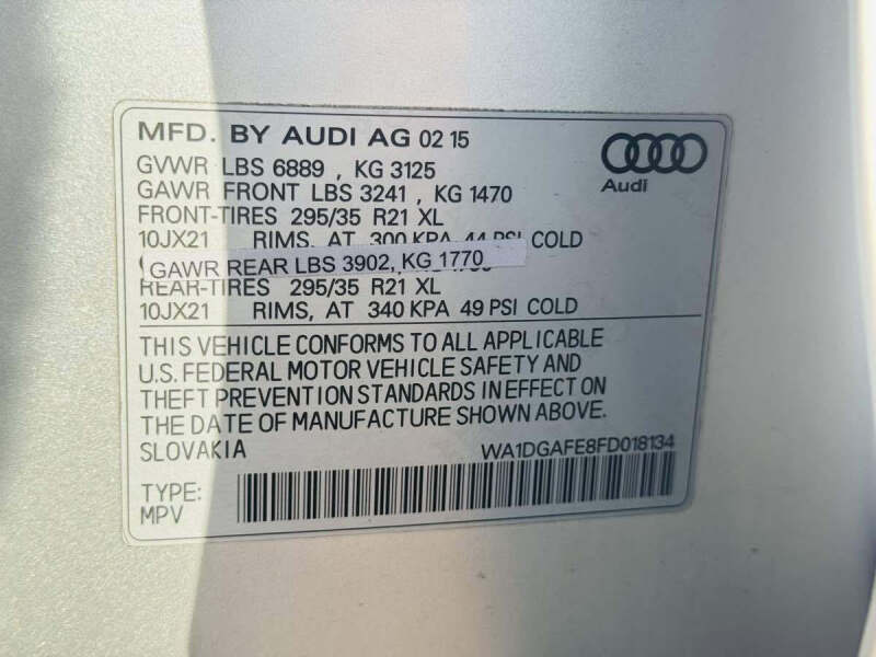 2015 Audi Q7 3.0T quattro S line Prestige