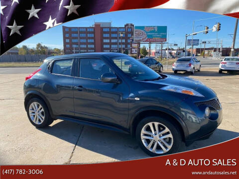 2014 Nissan JUKE for sale at A & D Auto Sales in Joplin MO