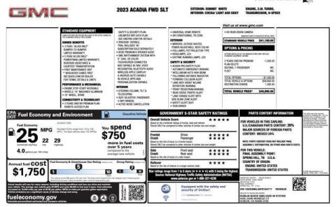 2023 GMC Acadia SLT