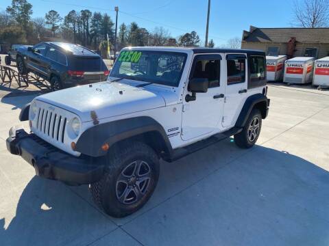 2013 Jeep Wrangler Unlimited for sale at C & C Auto Sales & Service Inc in Lyman SC