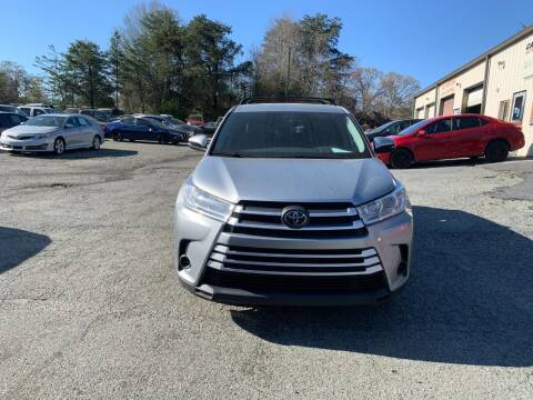 2019 Toyota Highlander for sale at Cars To Go Auto Sales & Svc Inc in Ramseur NC