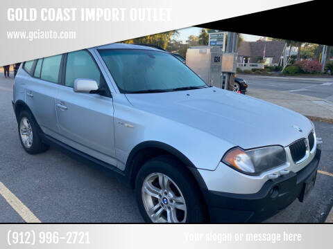 2004 BMW X3 for sale at GOLD COAST IMPORT OUTLET in Saint Simons Island GA