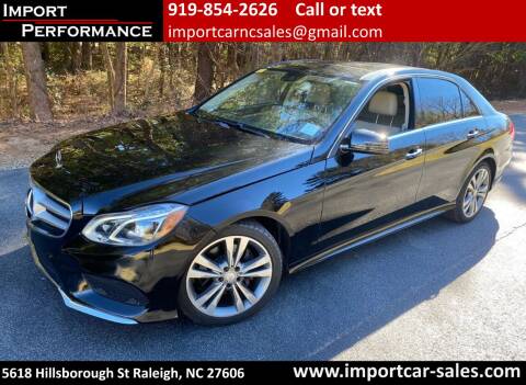 2016 Mercedes-Benz E-Class for sale at Import Performance Sales in Raleigh NC