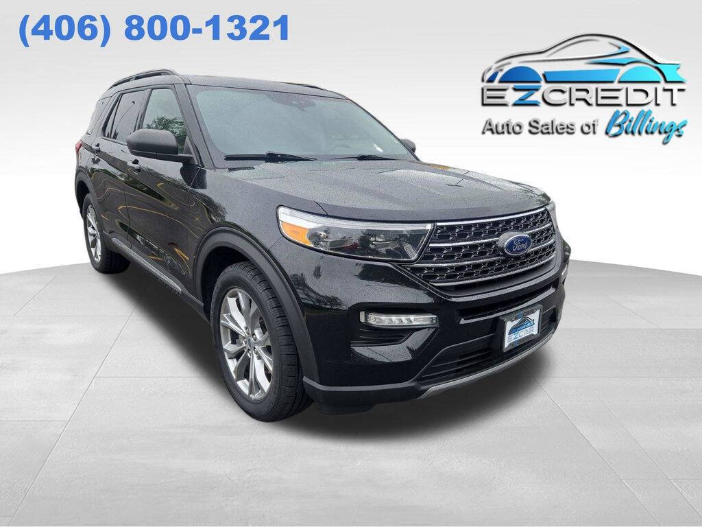 Black 2023 Ford Explorer XLT AWD XLT 4dr SUV 1