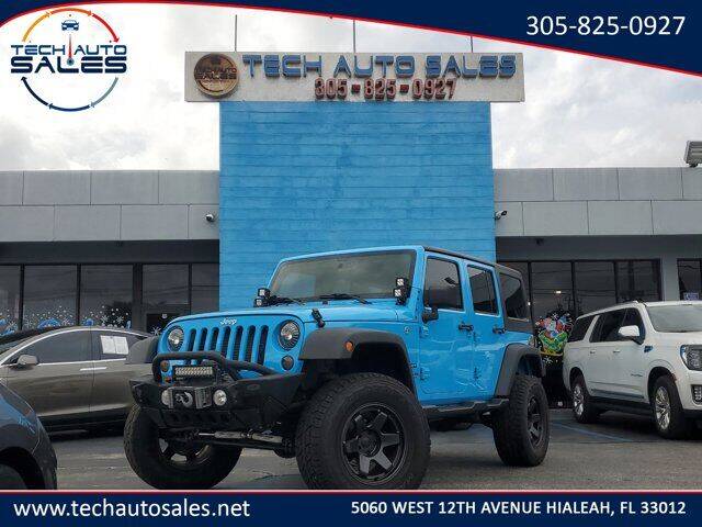 2017 Jeep Wrangler Unlimited for sale at Tech Auto Sales in Hialeah FL