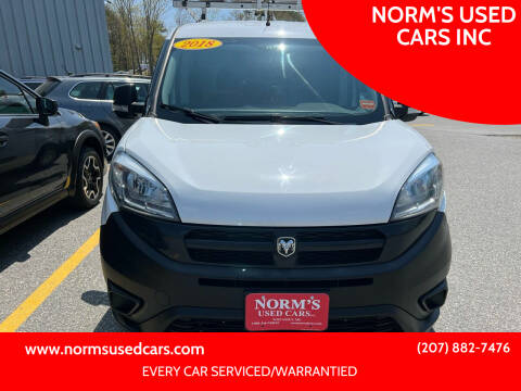 2018 RAM ProMaster City for sale at NORM'S USED CARS INC in Wiscasset ME