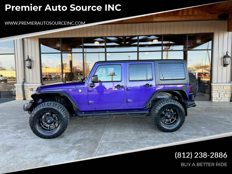 2016 Jeep Wrangler Unlimited for sale at Premier Auto Source INC in Terre Haute IN