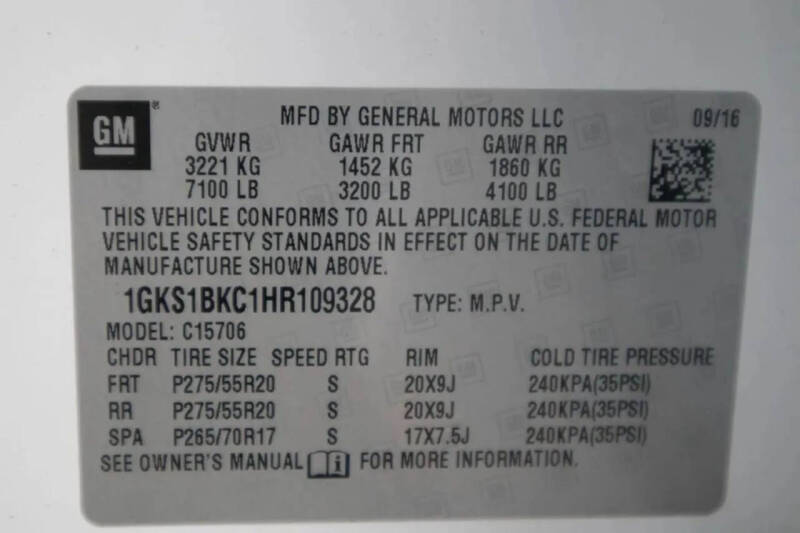 2017 GMC Yukon SLT