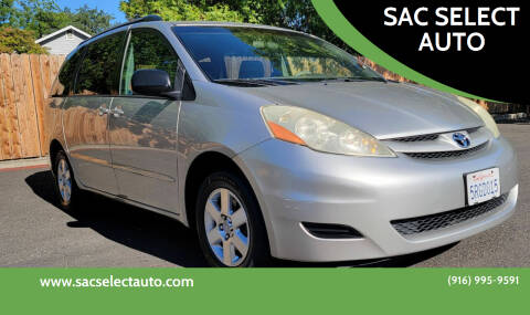 2006 Toyota Sienna for sale at SAC SELECT AUTO in Sacramento CA