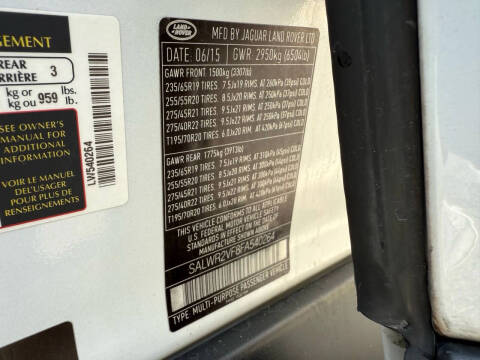 2015 Land Rover Range Rover Sport