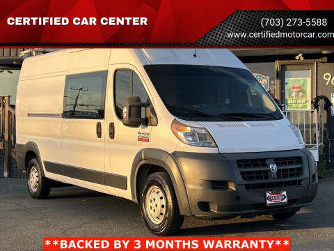 2014 RAM ProMaster for sale at CERTIFIED CAR CENTER in Fairfax VA