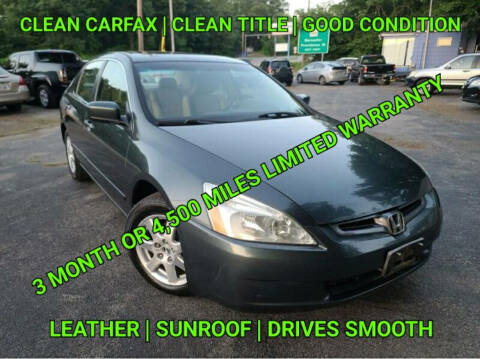 2005 Honda Accord for sale at Mass Motor Auto LLC in Millbury MA