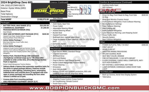 2024 BrightDrop Zevo 600
