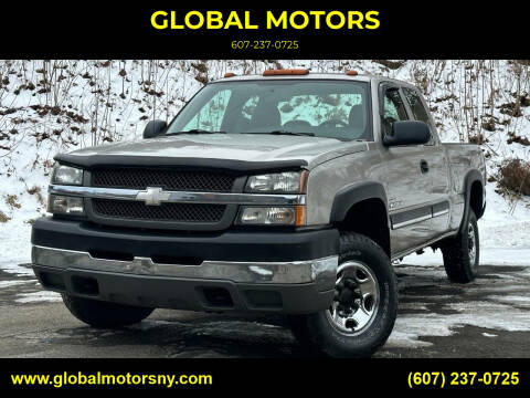 2004 Chevrolet Silverado 2500HD for sale at GLOBAL MOTORS in Binghamton NY