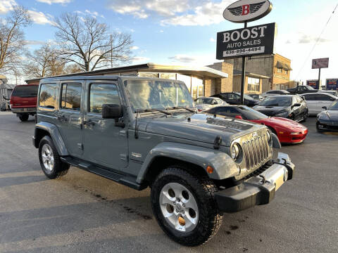 2015 Jeep Wrangler Unlimited for sale at BOOST AUTO SALES in Saint Louis MO