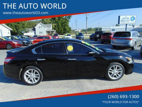 2010 Nissan Maxima for sale at THE AUTO WORLD in Churubusco IN
