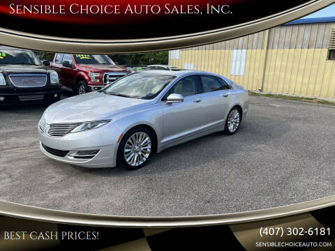 2014 Lincoln MKZ for sale at Sensible Choice Auto Sales, Inc. in Longwood FL
