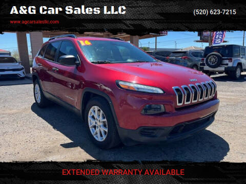 2016 Jeep Cherokee for sale at A&G Car Sales  LLC in Tucson AZ