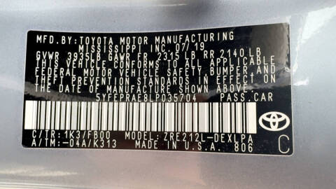 2020 Toyota Corolla LE