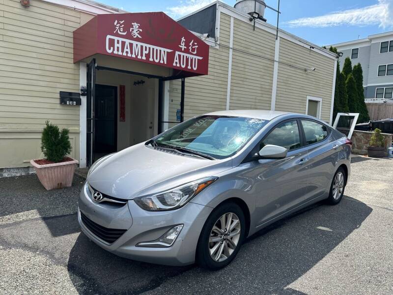 2016 Hyundai Elantra for sale at Champion Auto LLC in Quincy MA