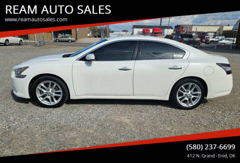 2012 Nissan Maxima for sale at REAM AUTO SALES in Enid OK