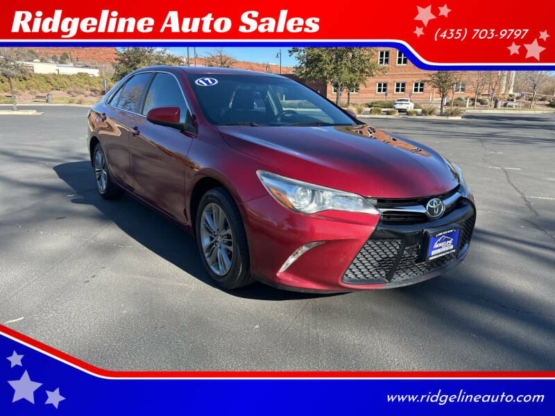 2017 Toyota Camry for sale at Ridgeline Auto Sales in Saint George UT