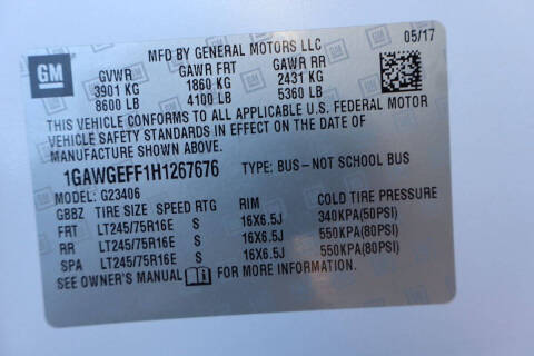 2017 Chevrolet Express LS 2500