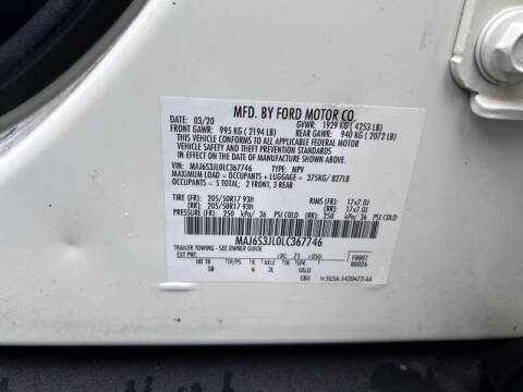 2020 Ford EcoSport SES