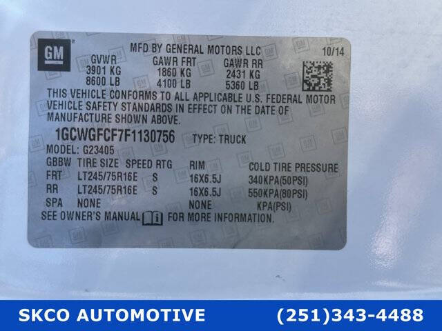 2015 Chevrolet Express 2500