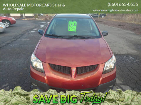 2004 Pontiac Vibe for sale at WHOLESALE MOTORCARS Sales & Auto Repair in Newington CT