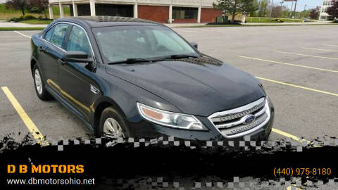 2010 Ford Taurus for sale at DB MOTORS in Eastlake OH
