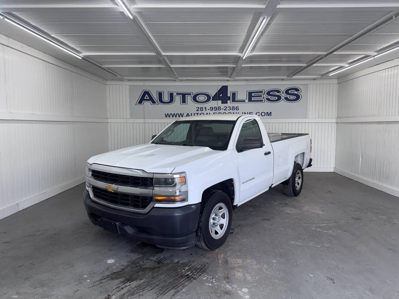 White 2016 Chevrolet Silverado 1500 Pickup Truck 4X2 6-Speed Automatic
