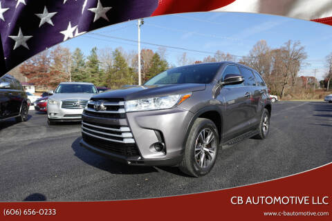 2019 Toyota Highlander for sale at CB Automotive LLC in Corbin KY