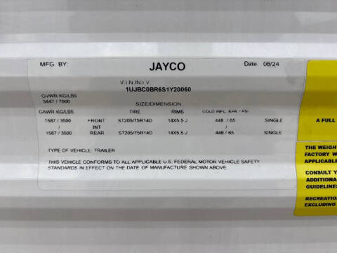 2025 Jayco SLX 263BHS