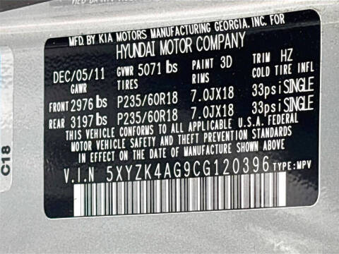 2012 Hyundai Santa Fe Limited