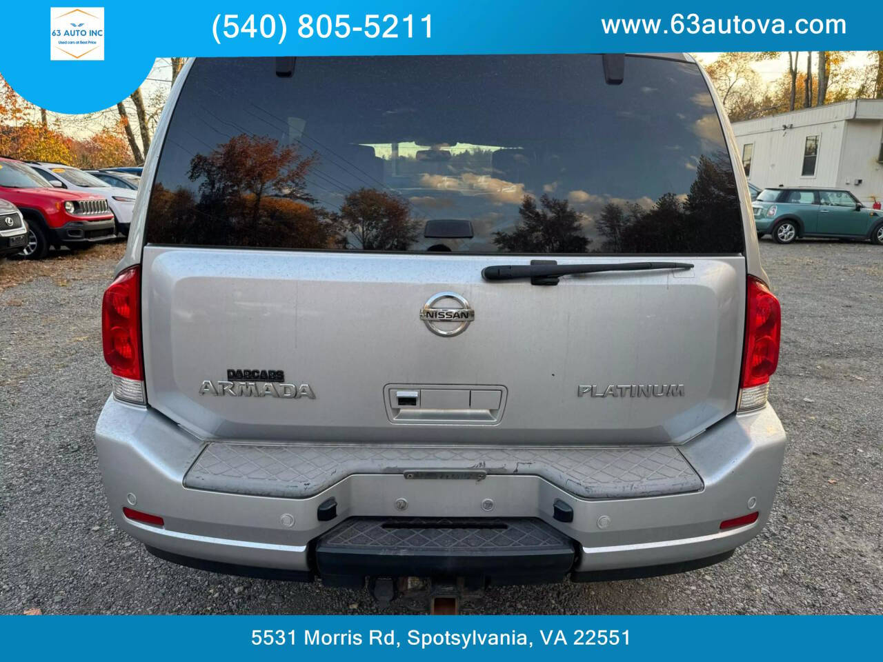 2011 Nissan Armada for sale at 63 Auto Inc in Spotsylvania, VA