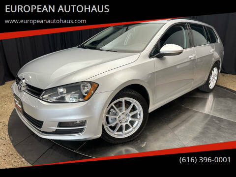 2015 Volkswagen Golf SportWagen for sale at EUROPEAN AUTOHAUS in Holland MI