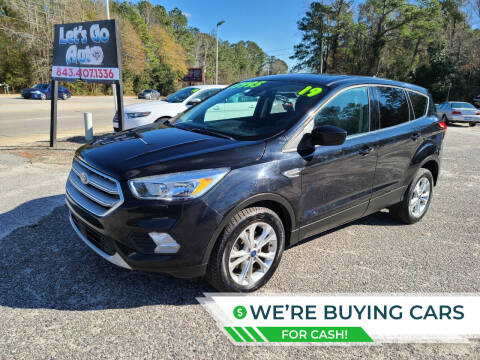 2019 Ford Escape for sale at Let's Go Auto in Florence SC